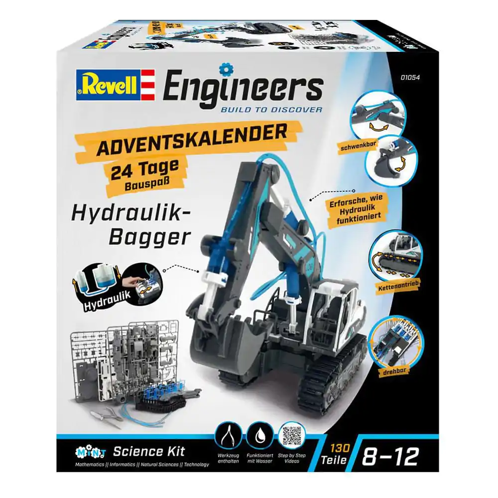 Revell Engineers Adventskalender Hydraulikbagger Modellbausatz Produktfoto