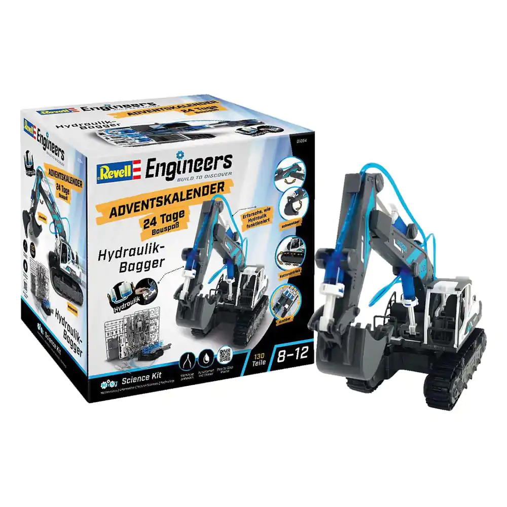 Revell Engineers Adventskalender Hydraulikbagger Modellbausatz Produktfoto