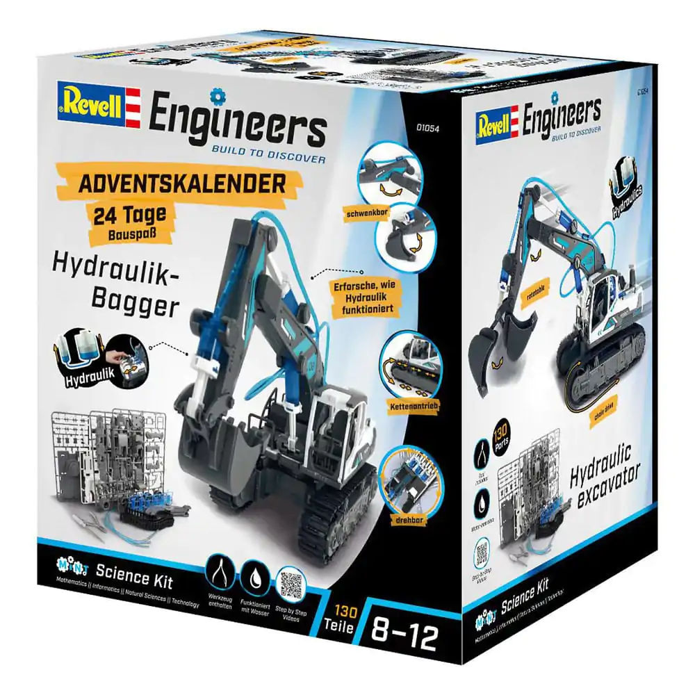 Revell Engineers Adventskalender Hydraulikbagger Modellbausatz Produktfoto