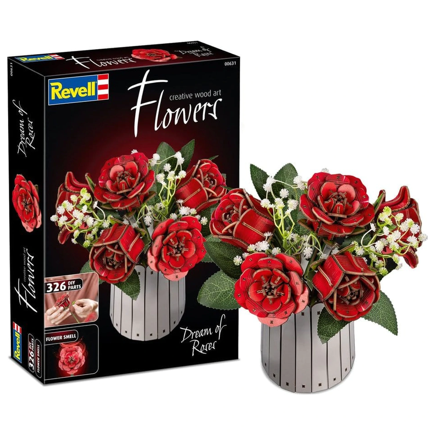 Revell Flowers Holzblumen Traum der Rosen 22 cm Produktfoto