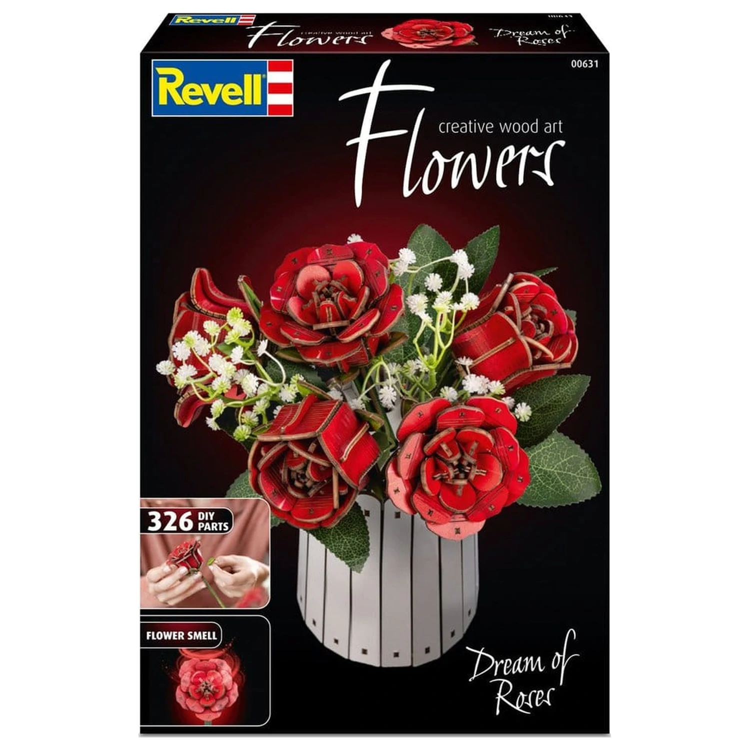Revell Flowers Holzblumen Traum der Rosen 22 cm Produktfoto