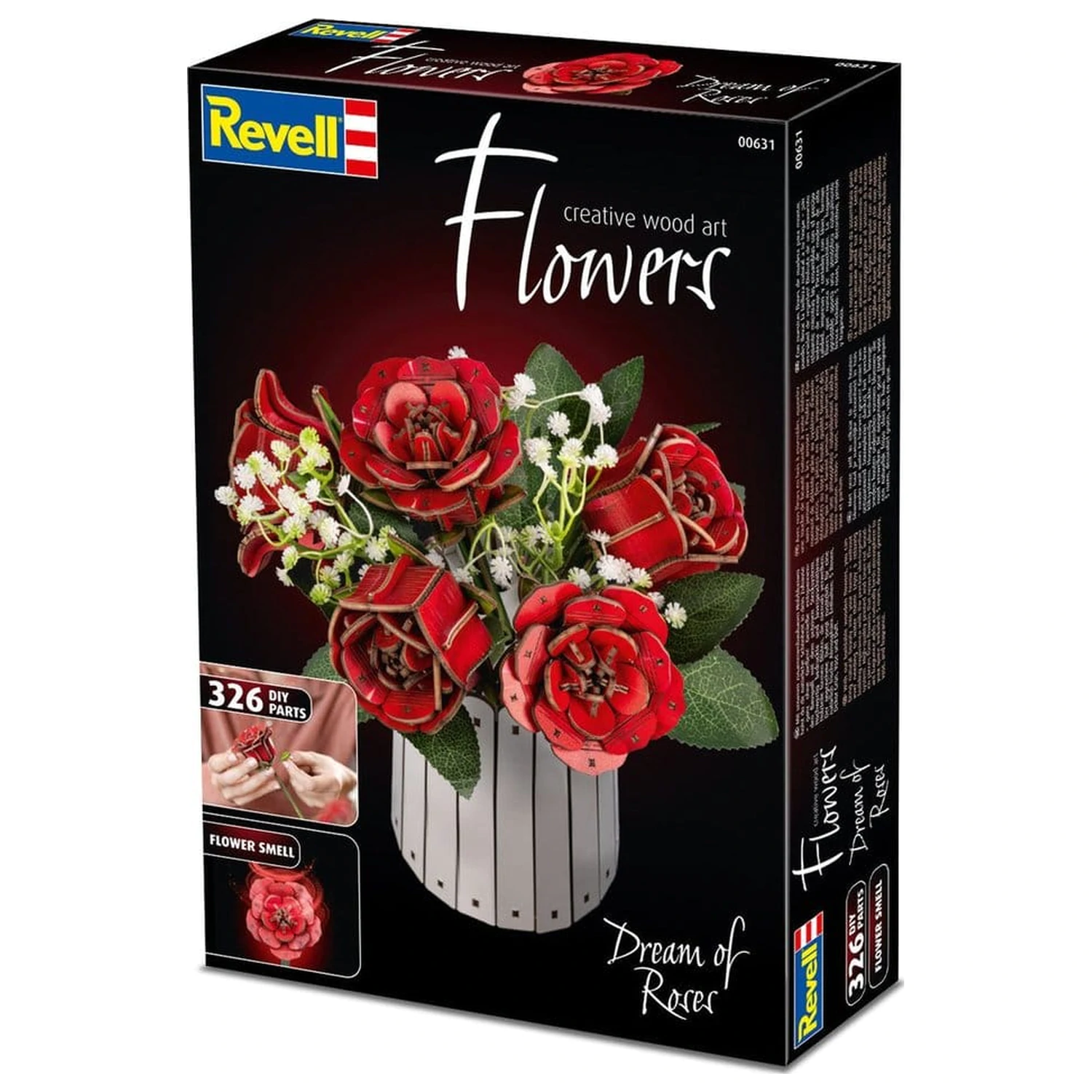 Revell Flowers Holzblumen Traum der Rosen 22 cm Produktfoto