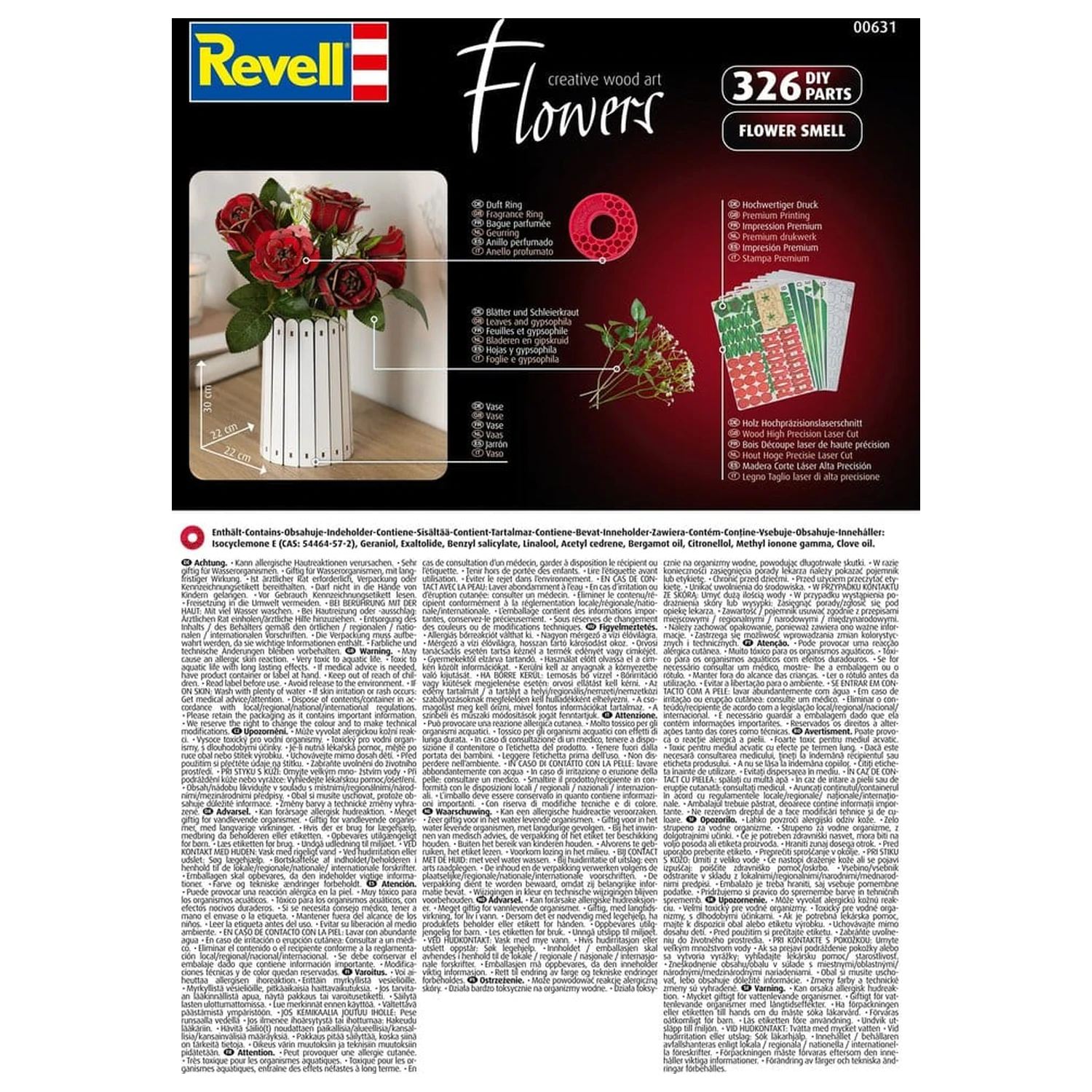 Revell Flowers Holzblumen Traum der Rosen 22 cm Produktfoto