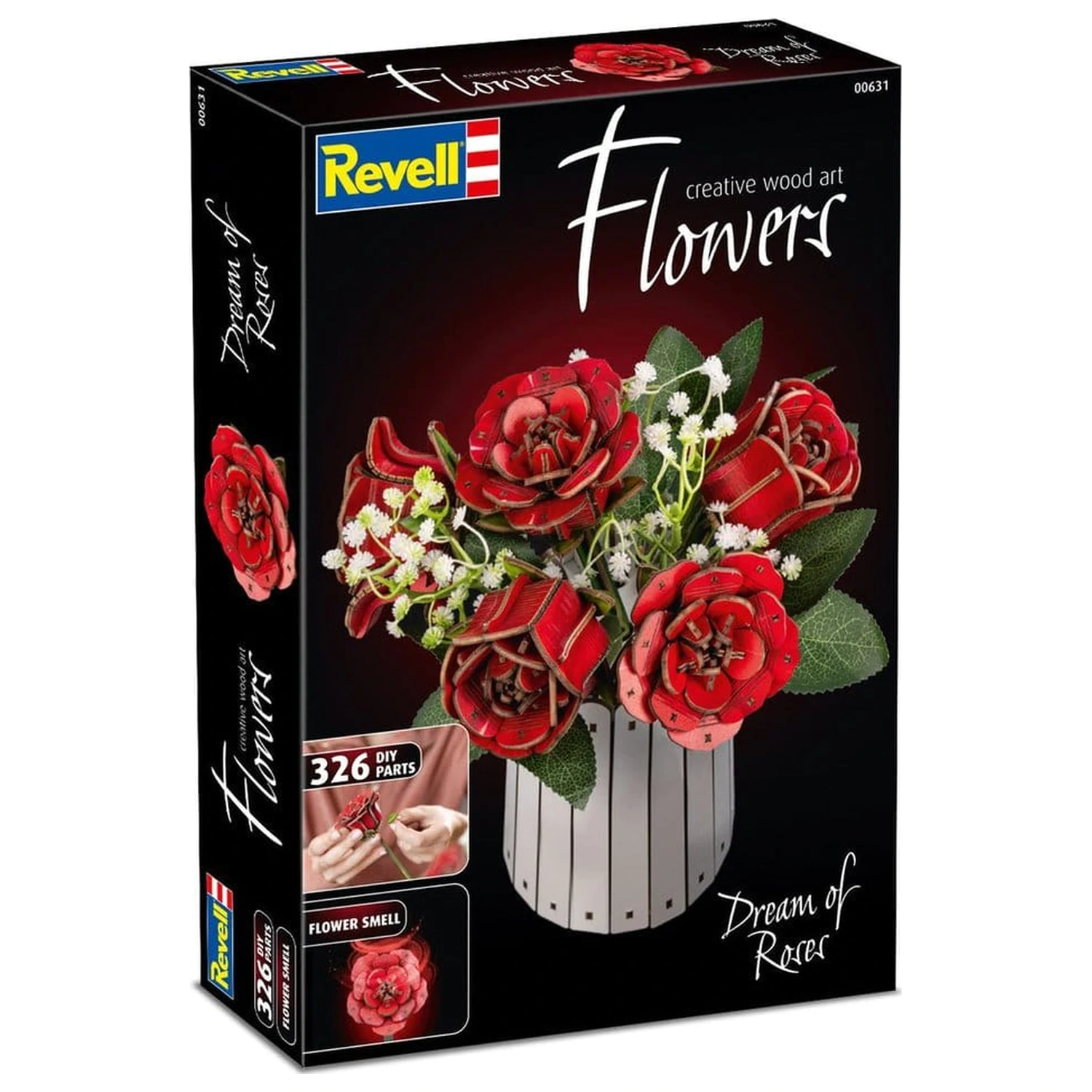 Revell Flowers Holzblumen Traum der Rosen 22 cm Produktfoto