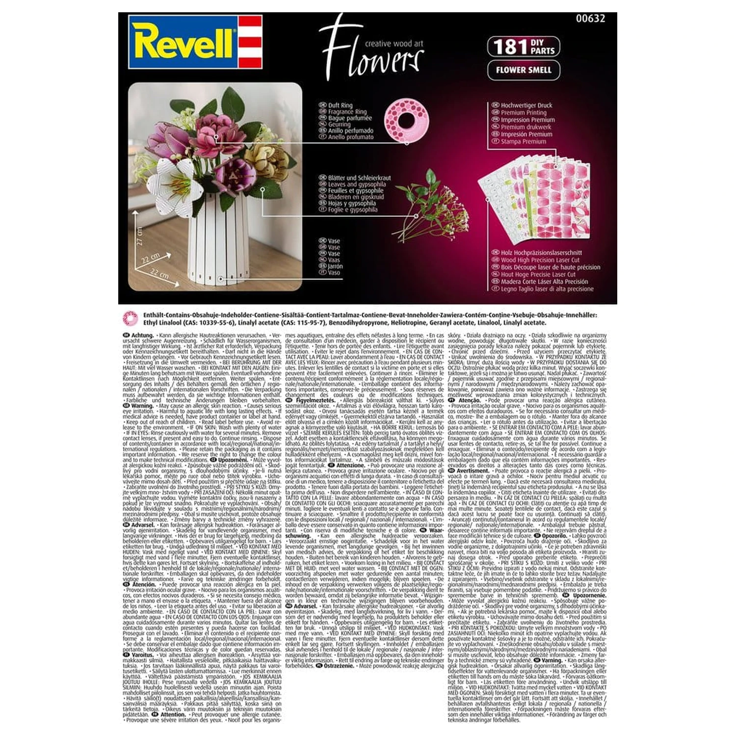 Revell Blumen Holzblumen Blumengarten 22 cm Produktfoto