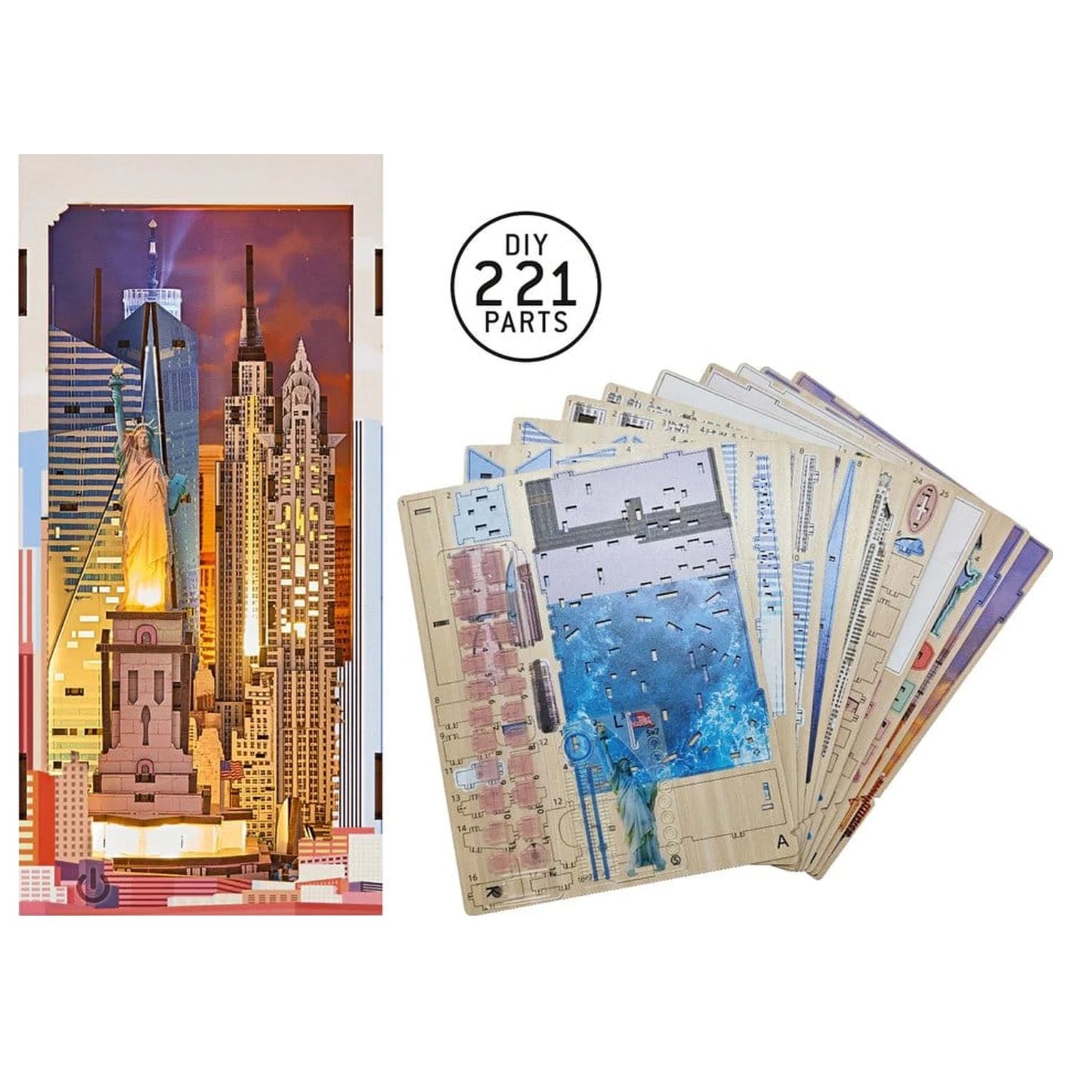 Revell Tiny Adventures Buch Nook Mini Diorama New York 18 cm Produktfoto