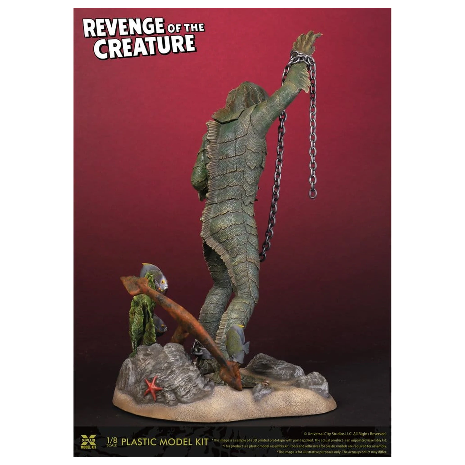 Revenge of the Creature Kunststoff-Modellbausatz 1/8 Revenge of the Creature 28 cm (Reproduktion) Produktfoto