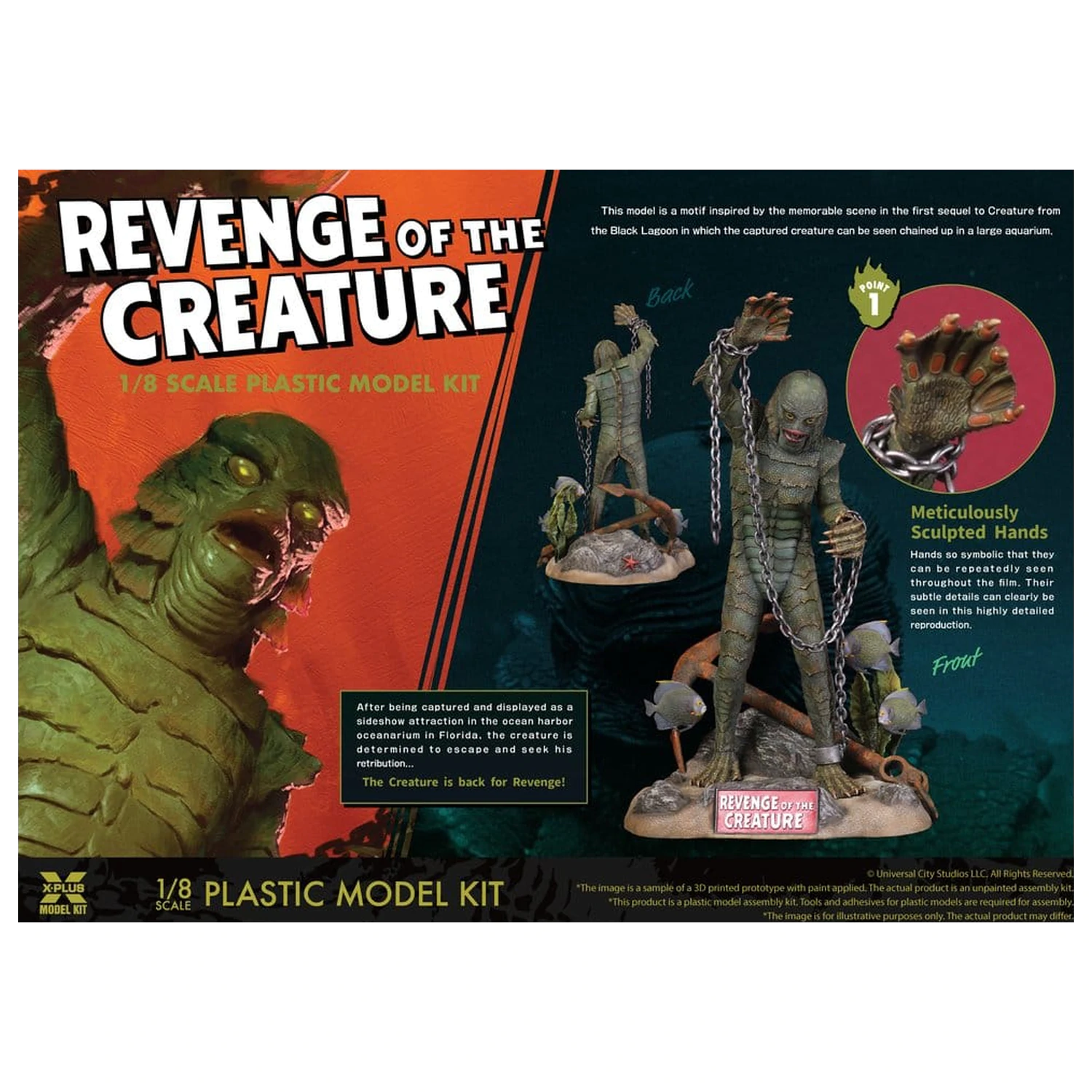 Revenge of the Creature Kunststoff-Modellbausatz 1/8 Revenge of the Creature 28 cm (Reproduktion) Produktfoto