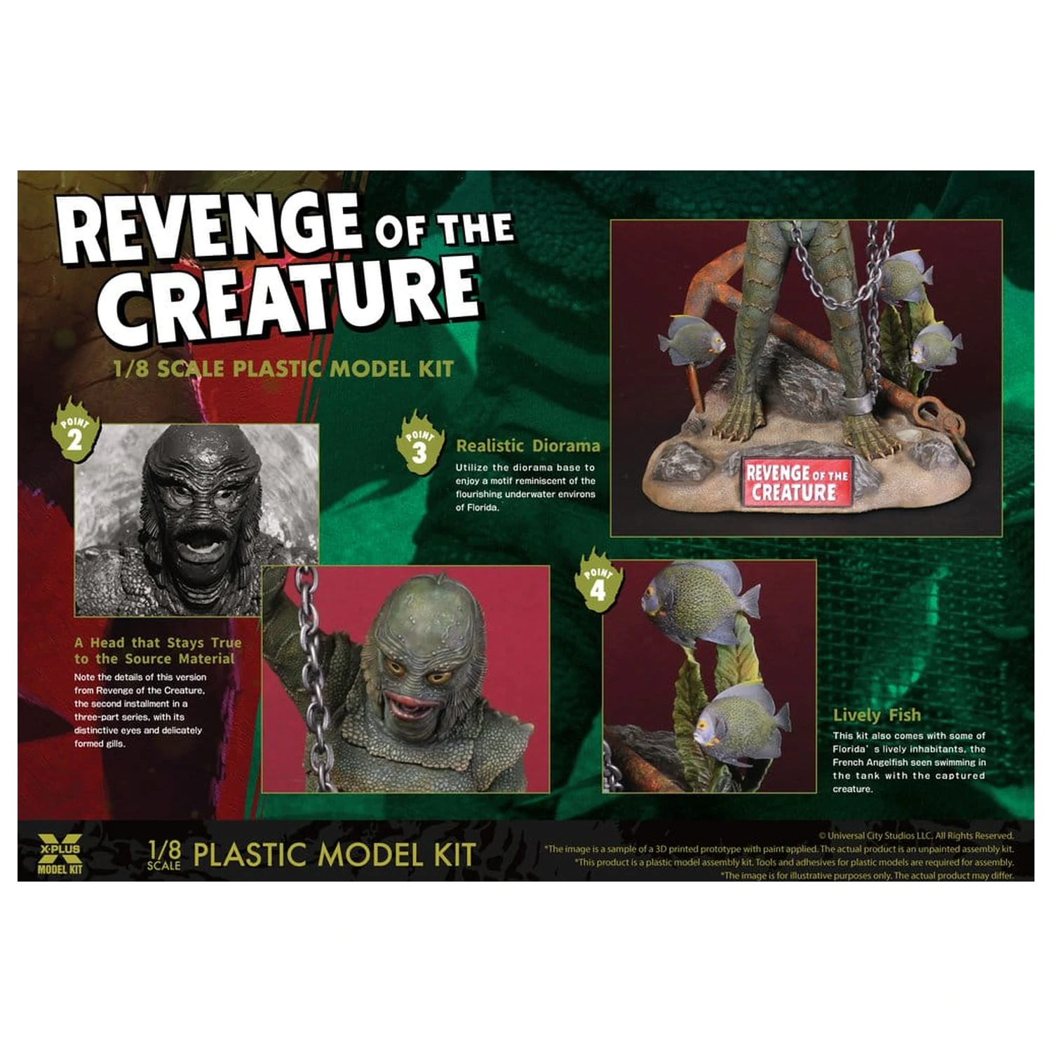 Revenge of the Creature Kunststoff-Modellbausatz 1/8 Revenge of the Creature 28 cm (Reproduktion) Produktfoto