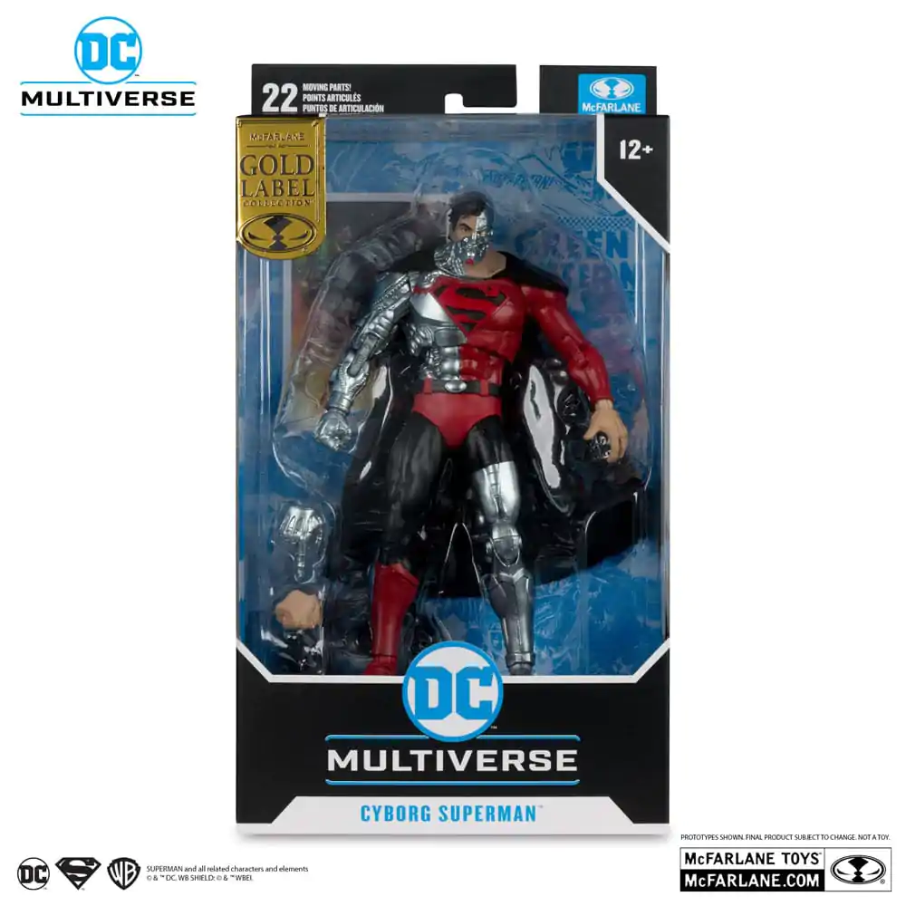 Revenge of the Green Lanterns DC Multiverse Action Figur Cyborg Superman (Gold Label) 18 cm Produktfoto