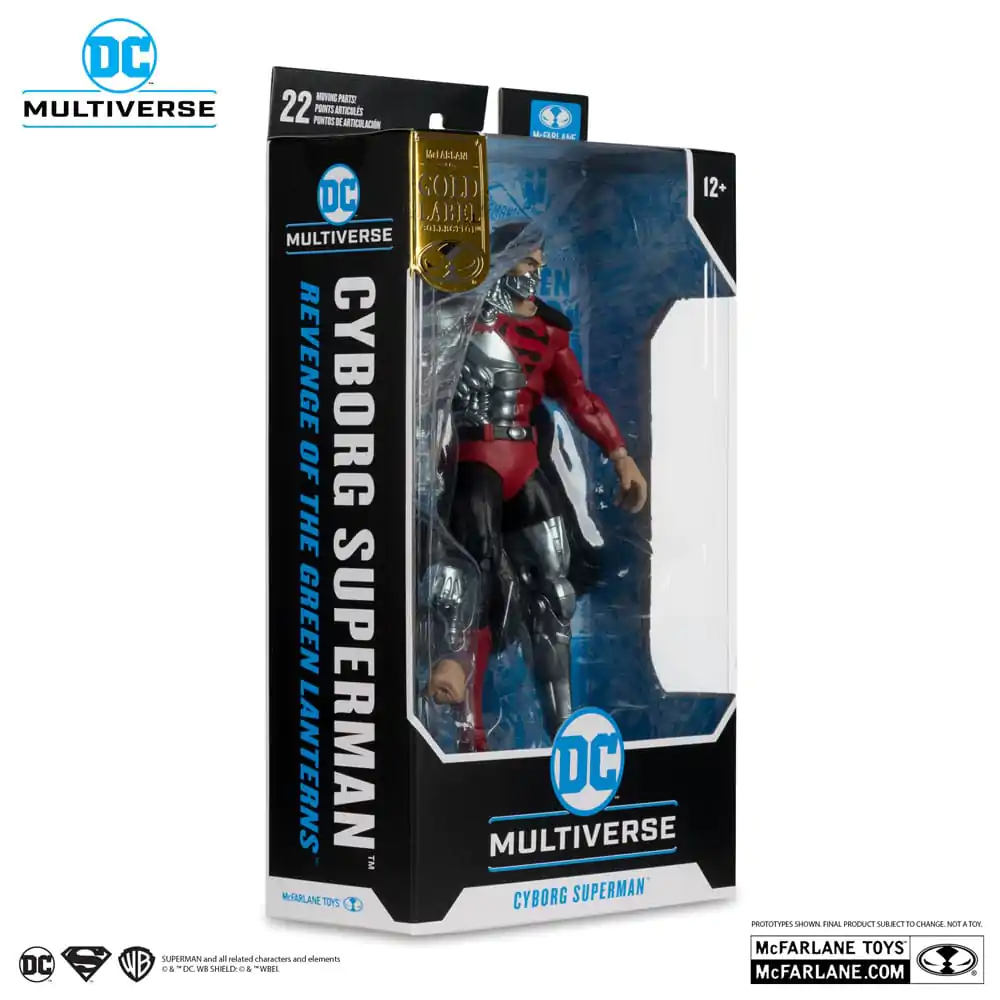 Revenge of the Green Lanterns DC Multiverse Action Figur Cyborg Superman (Gold Label) 18 cm Produktfoto
