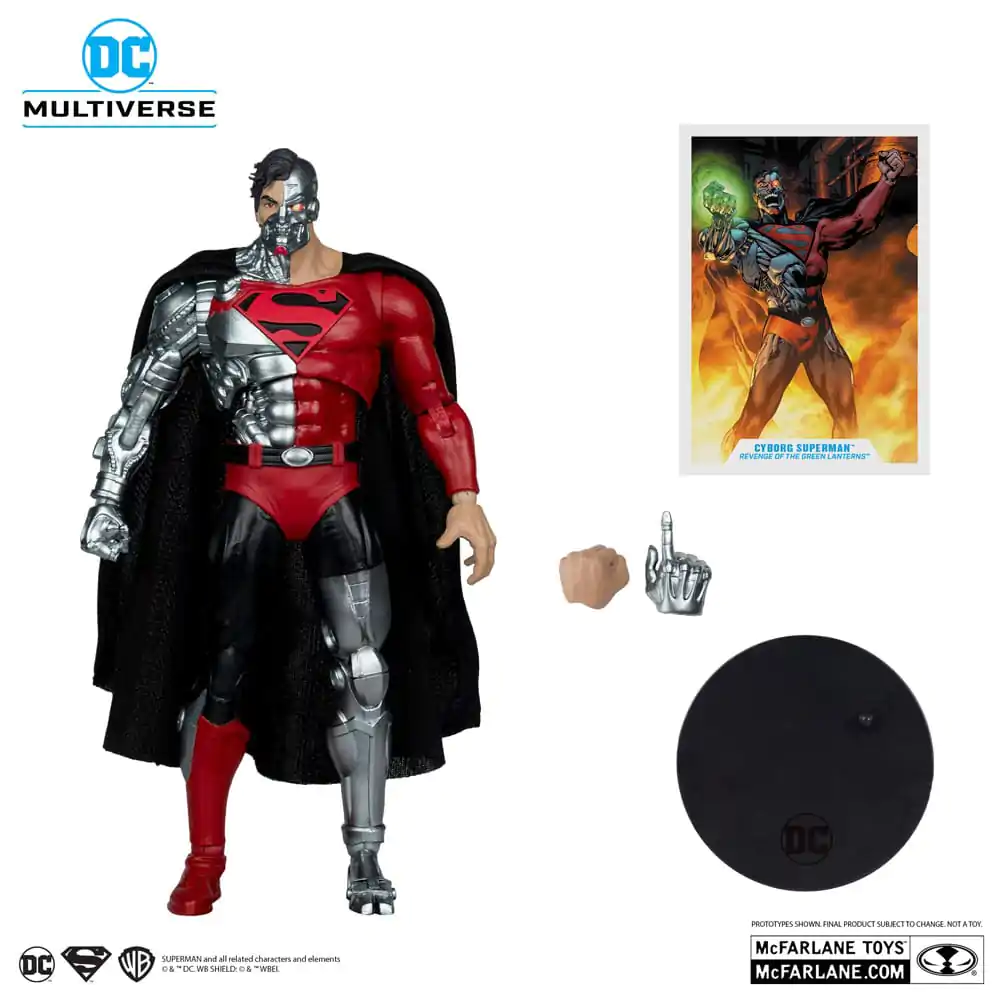 Revenge of the Green Lanterns DC Multiverse Action Figur Cyborg Superman (Gold Label) 18 cm Produktfoto