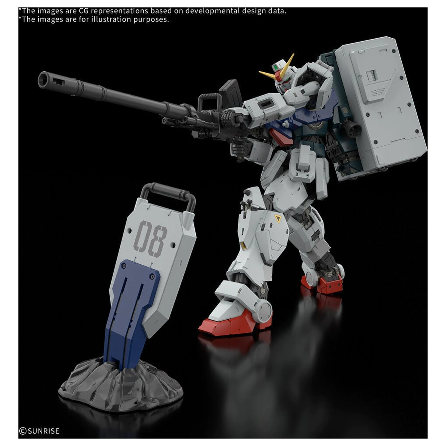 RG 1/144 Gundam Ground Type Mobile Suit Gundam The 08th MS Team Modell Bausatz Produktfoto