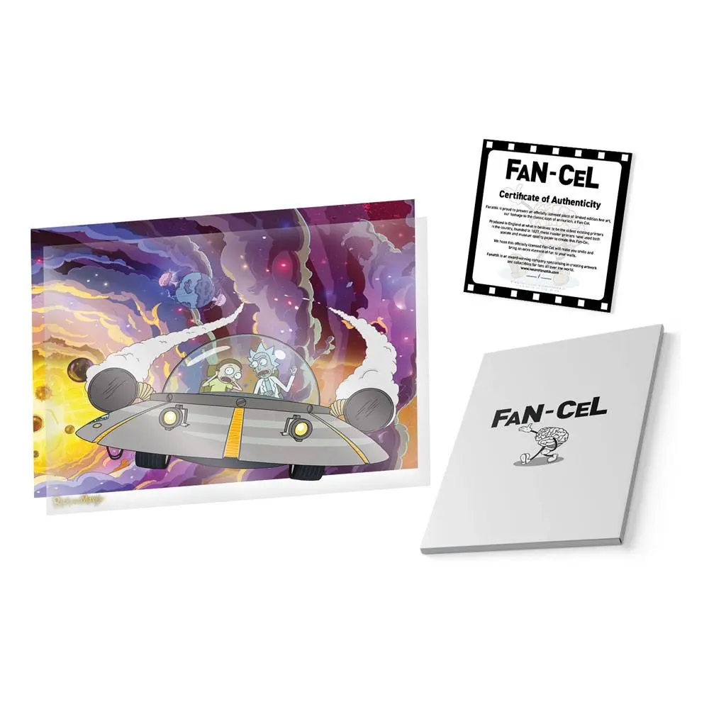 Rick & Morty Kunstdruck Misadventure in Space Limited Edition Fan-Cel 36 x 28 cm Produktfoto