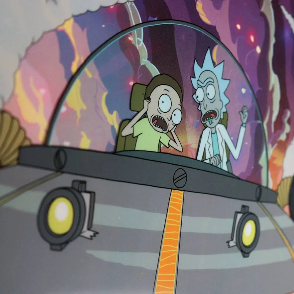 Rick & Morty Kunstdruck Misadventure in Space Limited Edition Fan-Cel 36 x 28 cm Produktfoto