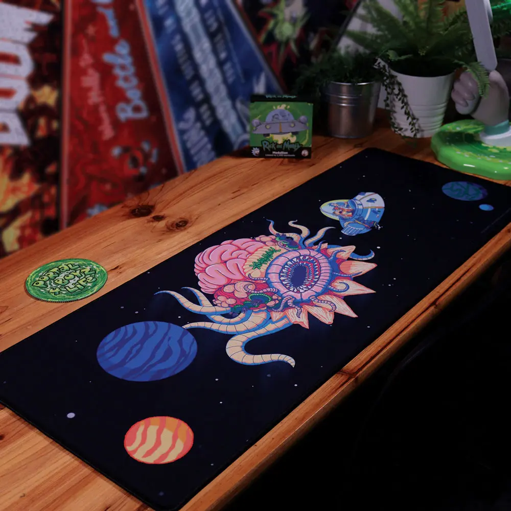 Rick & Morty Schreibtischunterlage & Untersetzer Set Cosmos Produktfoto