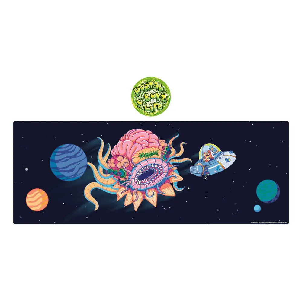 Rick & Morty Schreibtischunterlage & Untersetzer Set Cosmos Produktfoto