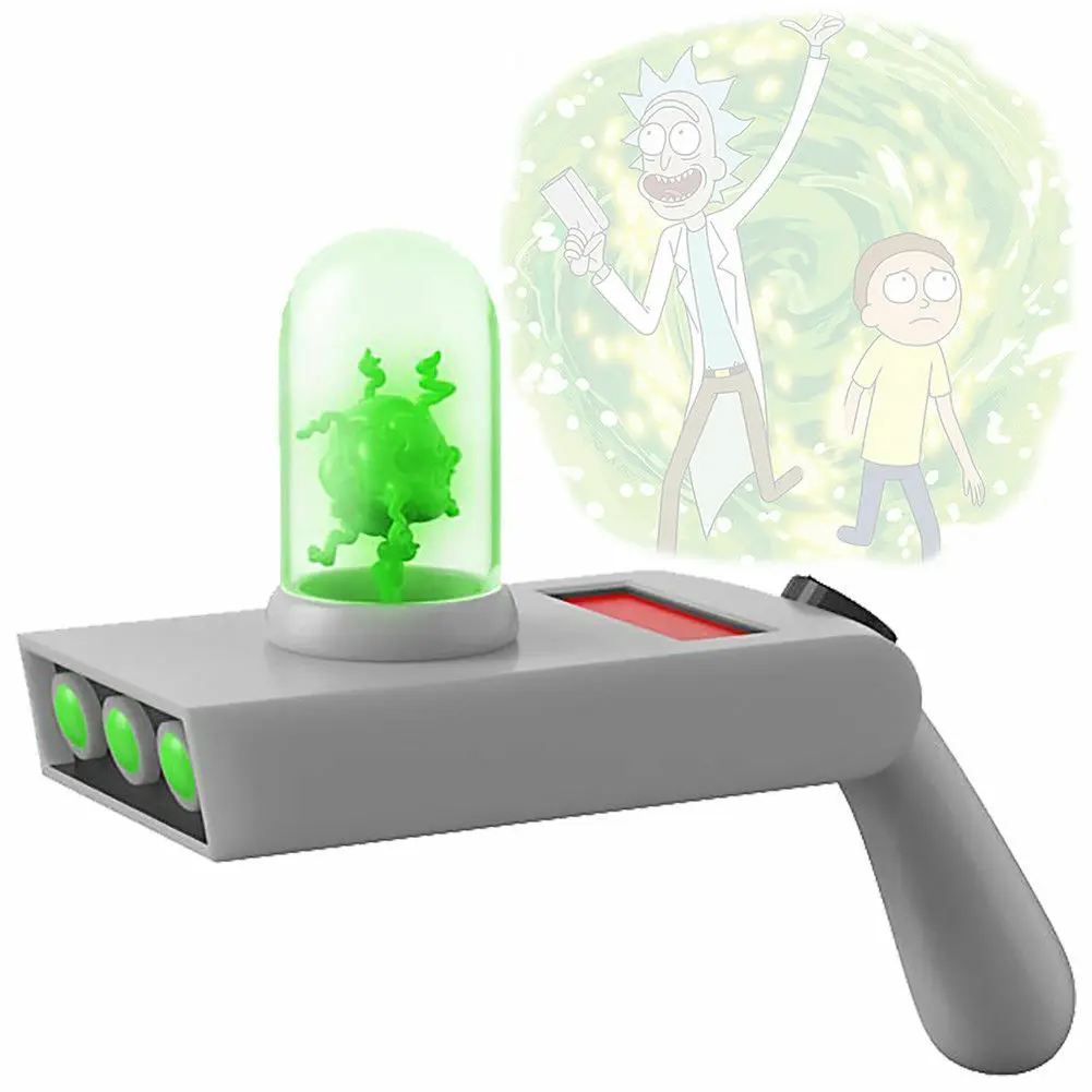 Rick and Morty Vinyl Toy Cosplay Replik mit Sound und Leuchtfunktion Portal Gun termékfotó