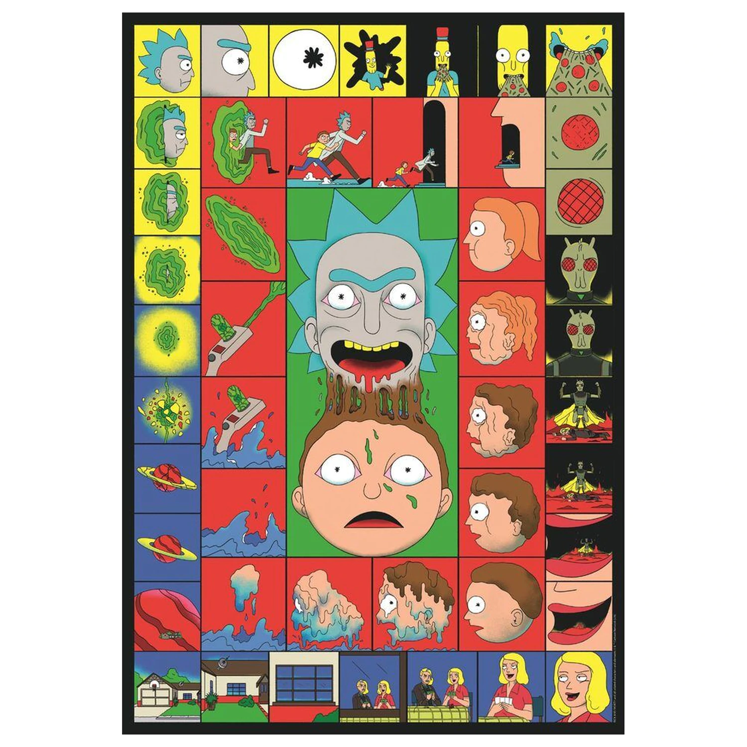 Rick and Morty 3 Puzzles 1000 Teile Produktfoto