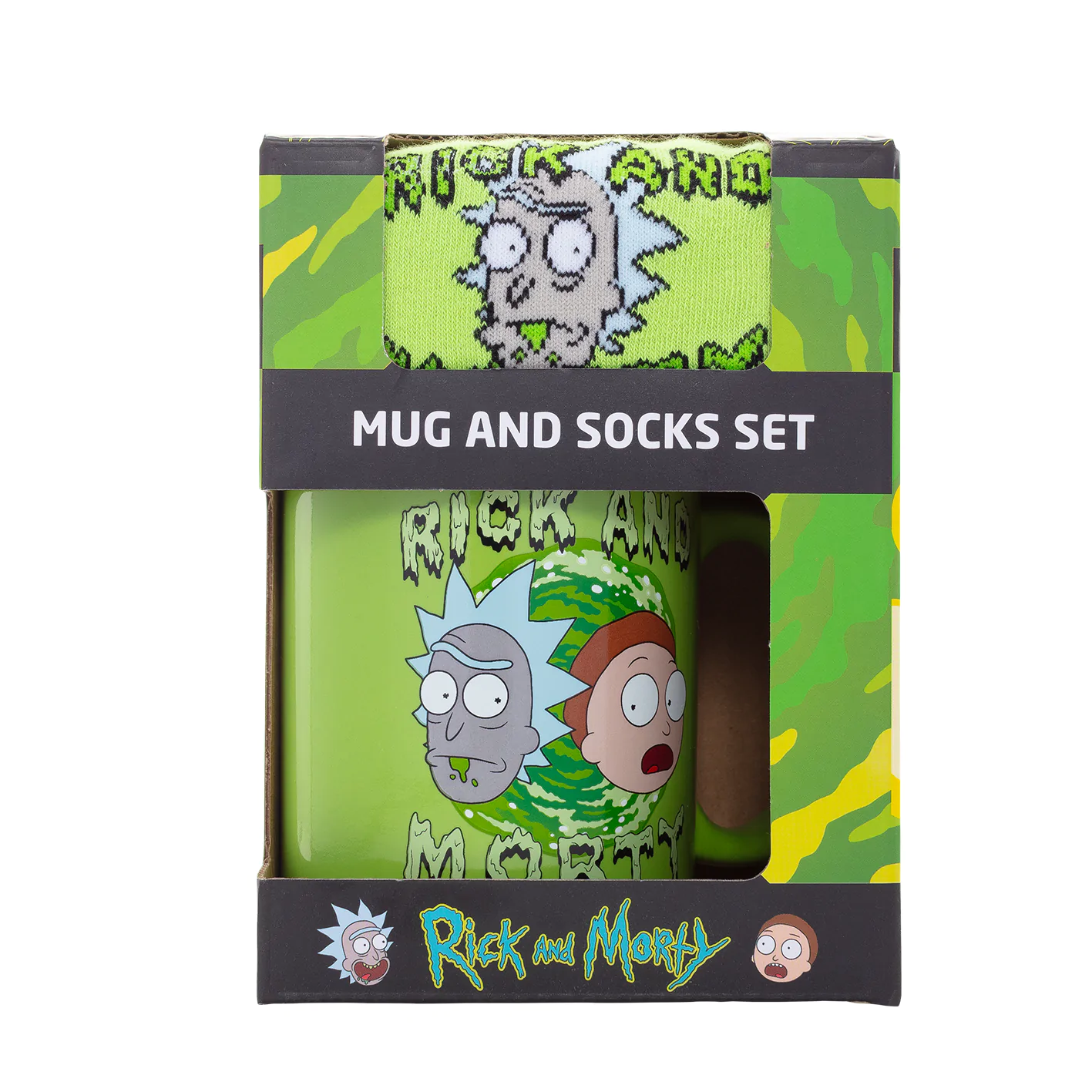 Rick and Morty Set Tasse und Socken termékfotó