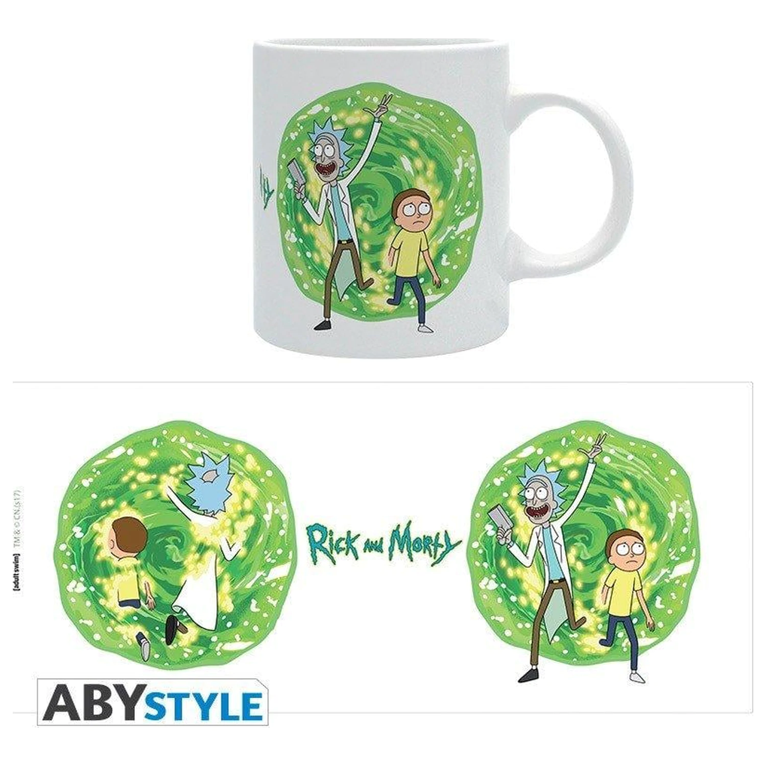 Rick and Morty Tasse Portal Subli Produktfoto