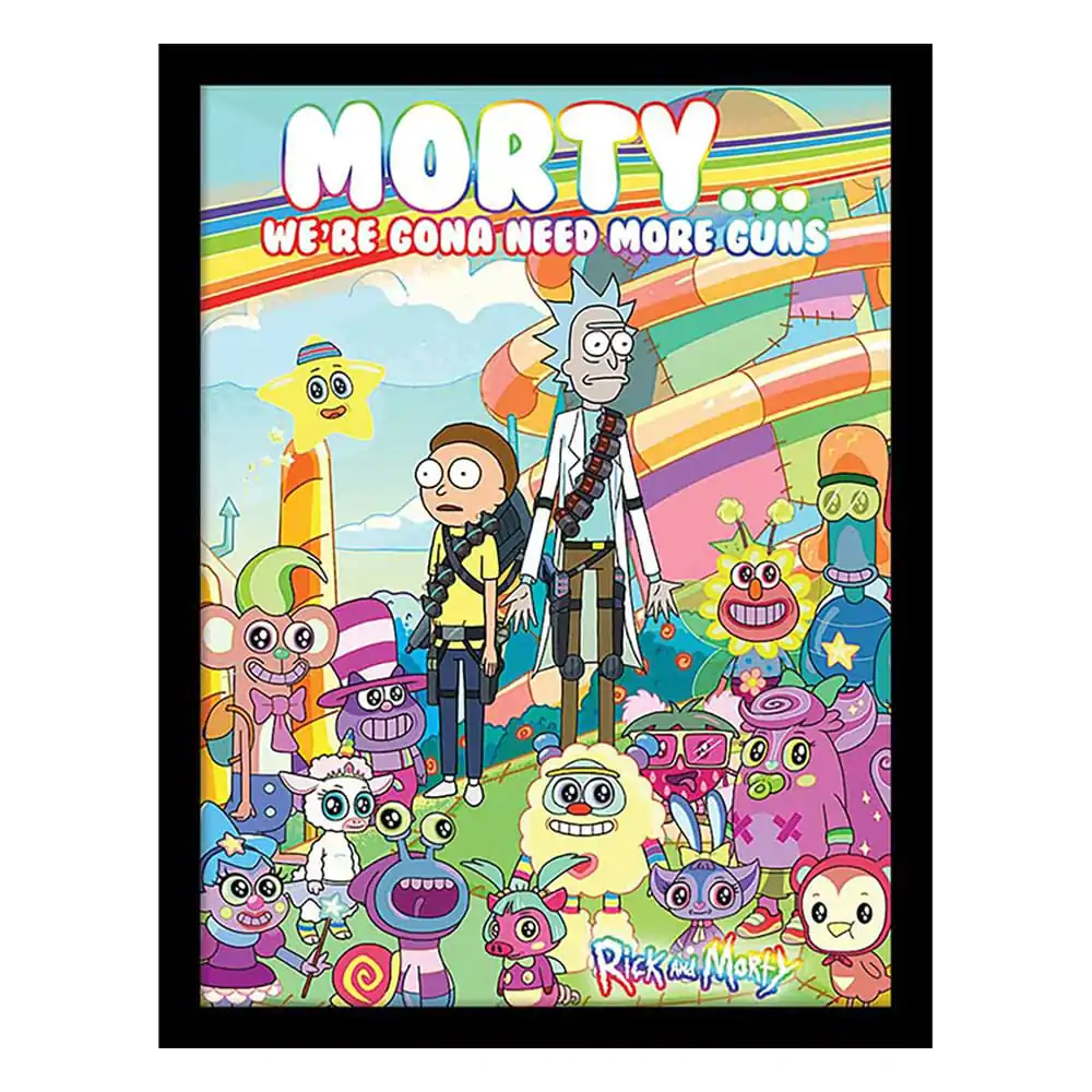 Rick and Morty Collector Print Poster im Rahmen Cuteness Overload Produktfoto