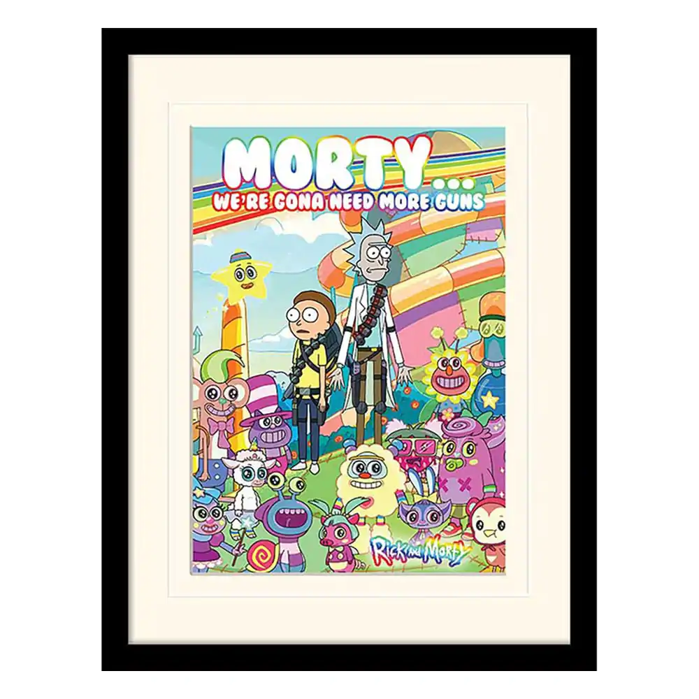 Rick and Morty Collector Print Poster im Rahmen Cuteness Overload (white background) Produktfoto