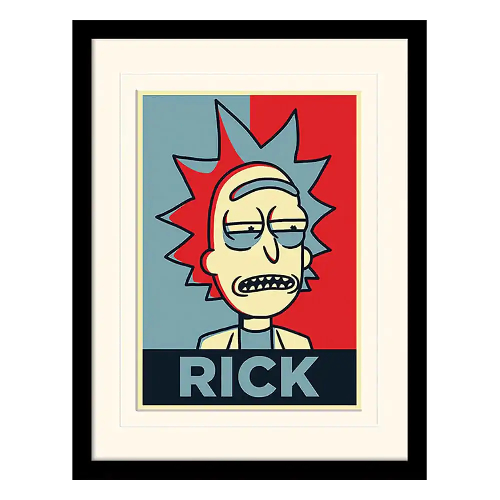 Rick and Morty Collector Print Poster im Rahmen Rick Campaign (white background) termékfotó