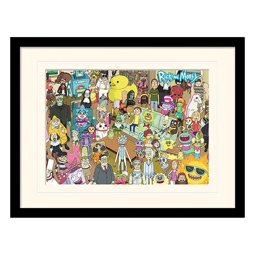 Rick and Morty Collector Print Poster im Rahmen Total Rickall (white background) termékfotó