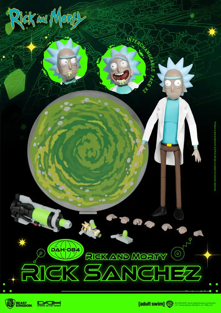 Rick and Morty Dynamic 8ction Heroes Actionfigur 1/9 Rick Sanchez 23 cm termékfotó