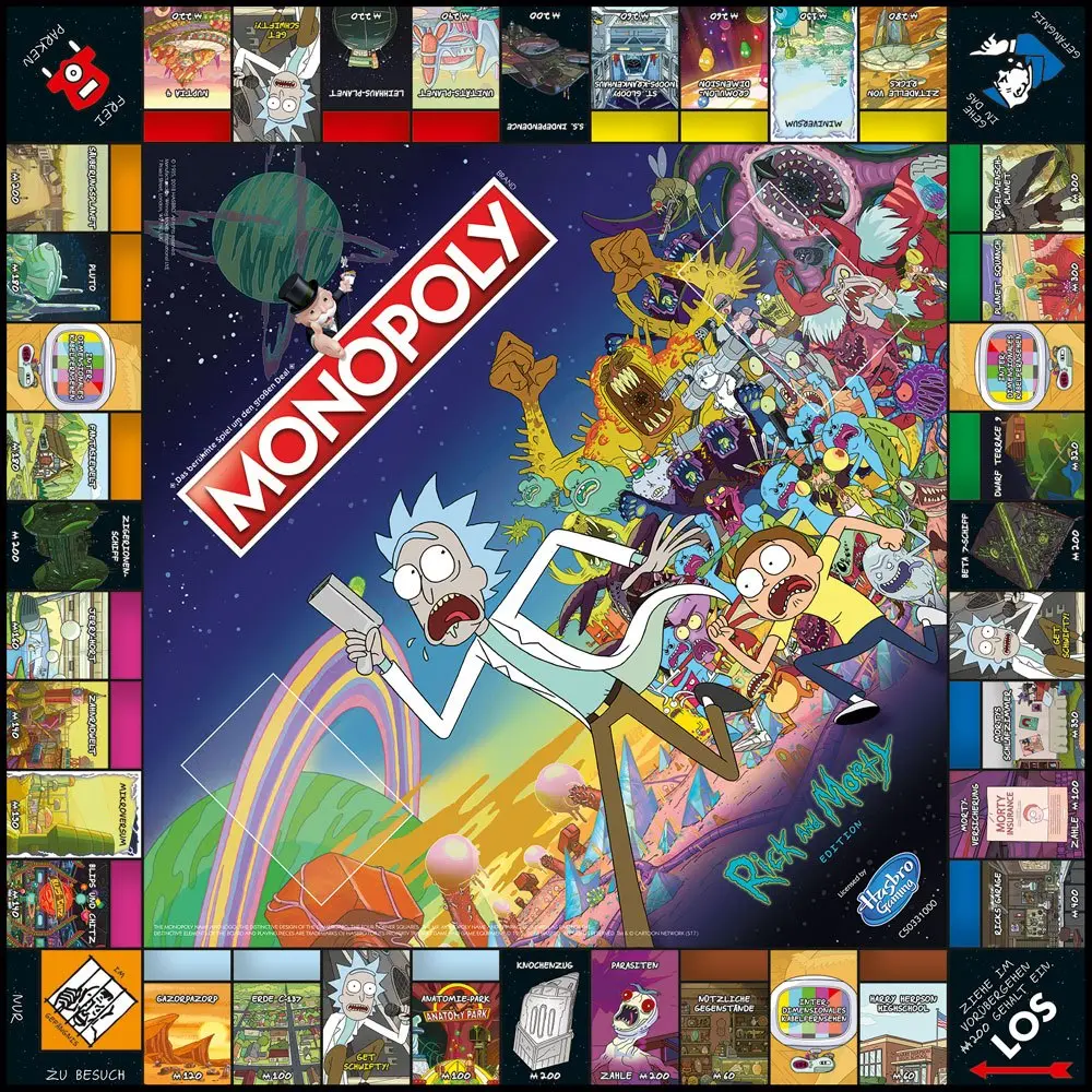 Rick and Morty Brettspiel Monopoly *Deutsche Version* termékfotó