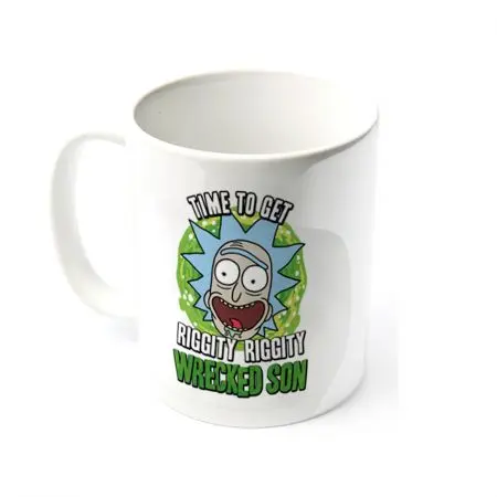 Rick and Morty Time to get Wrecked Son Tasse Produktfoto