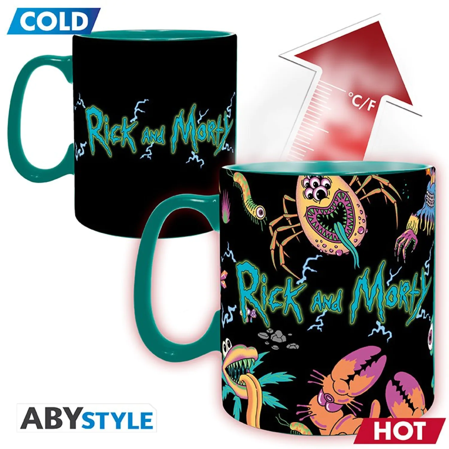 Rick & Morty Wärme wechselnde Tasse Produktfoto