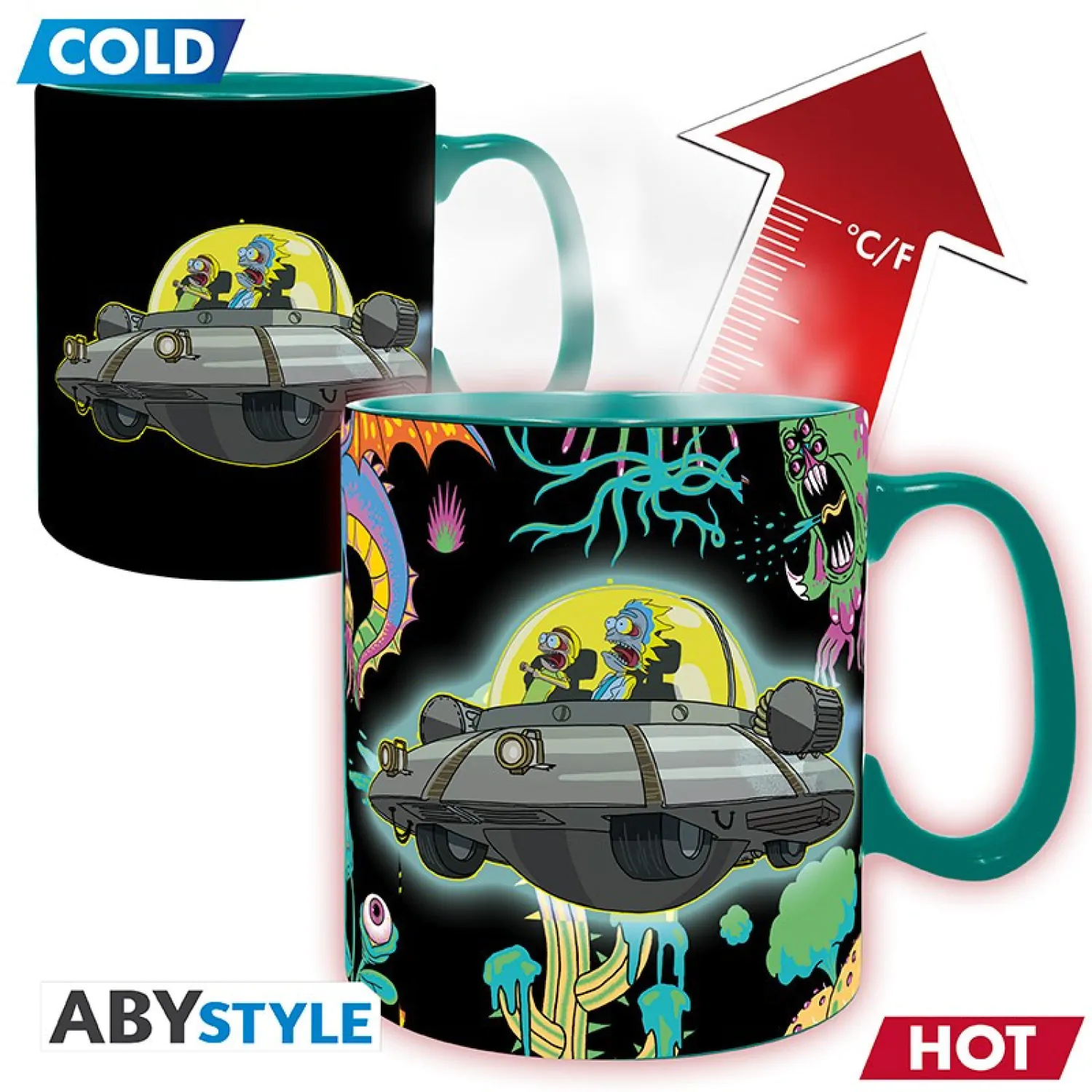 Rick & Morty Wärme wechselnde Tasse Produktfoto