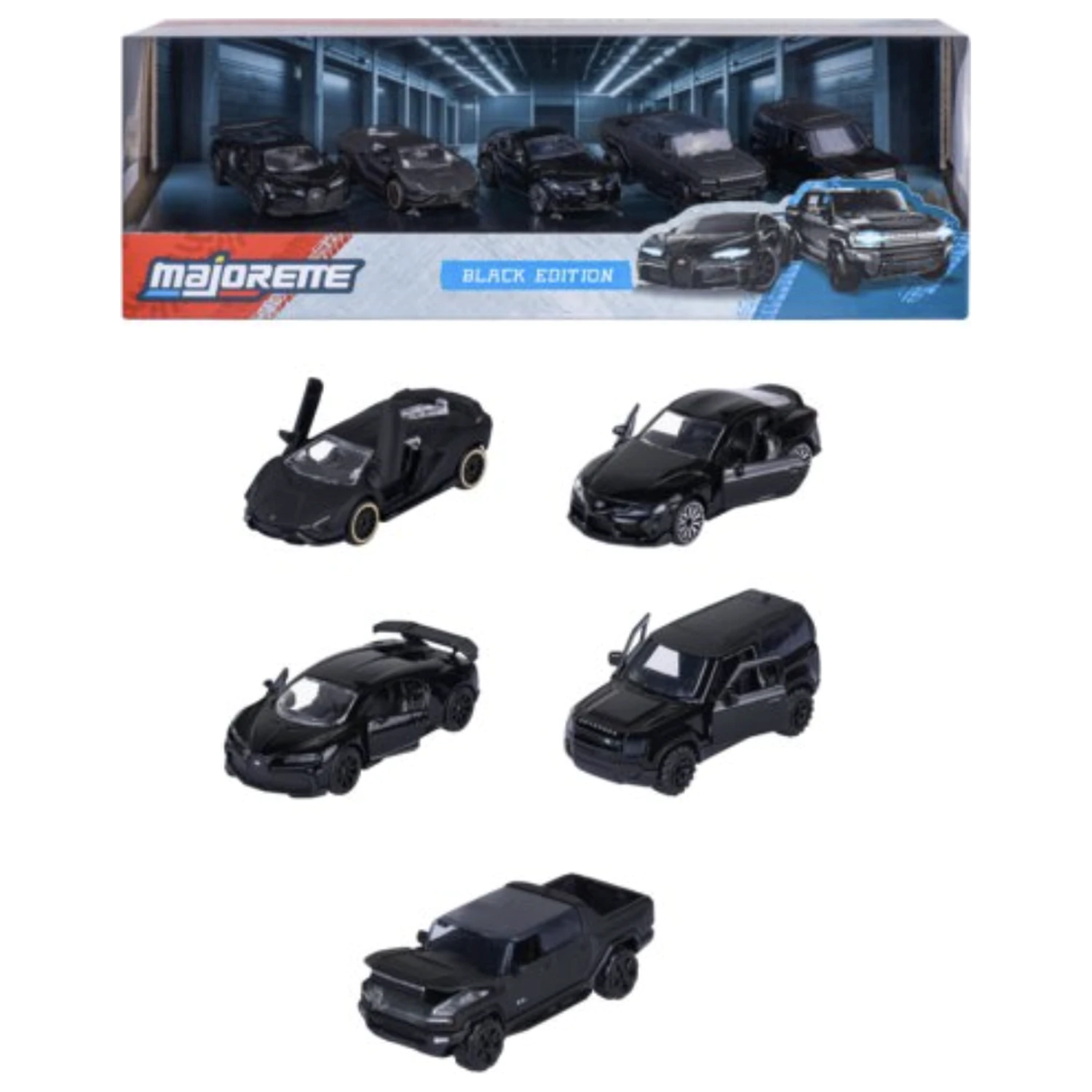 RIDE COOL Black Edition 5er Pack Miniaturautos 1:64 Produktfoto