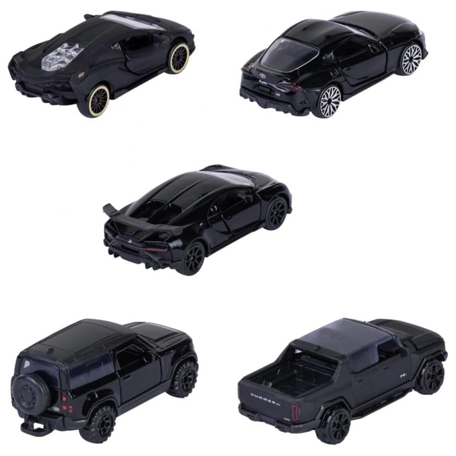RIDE COOL Black Edition 5er Pack Miniaturautos 1:64 Produktfoto