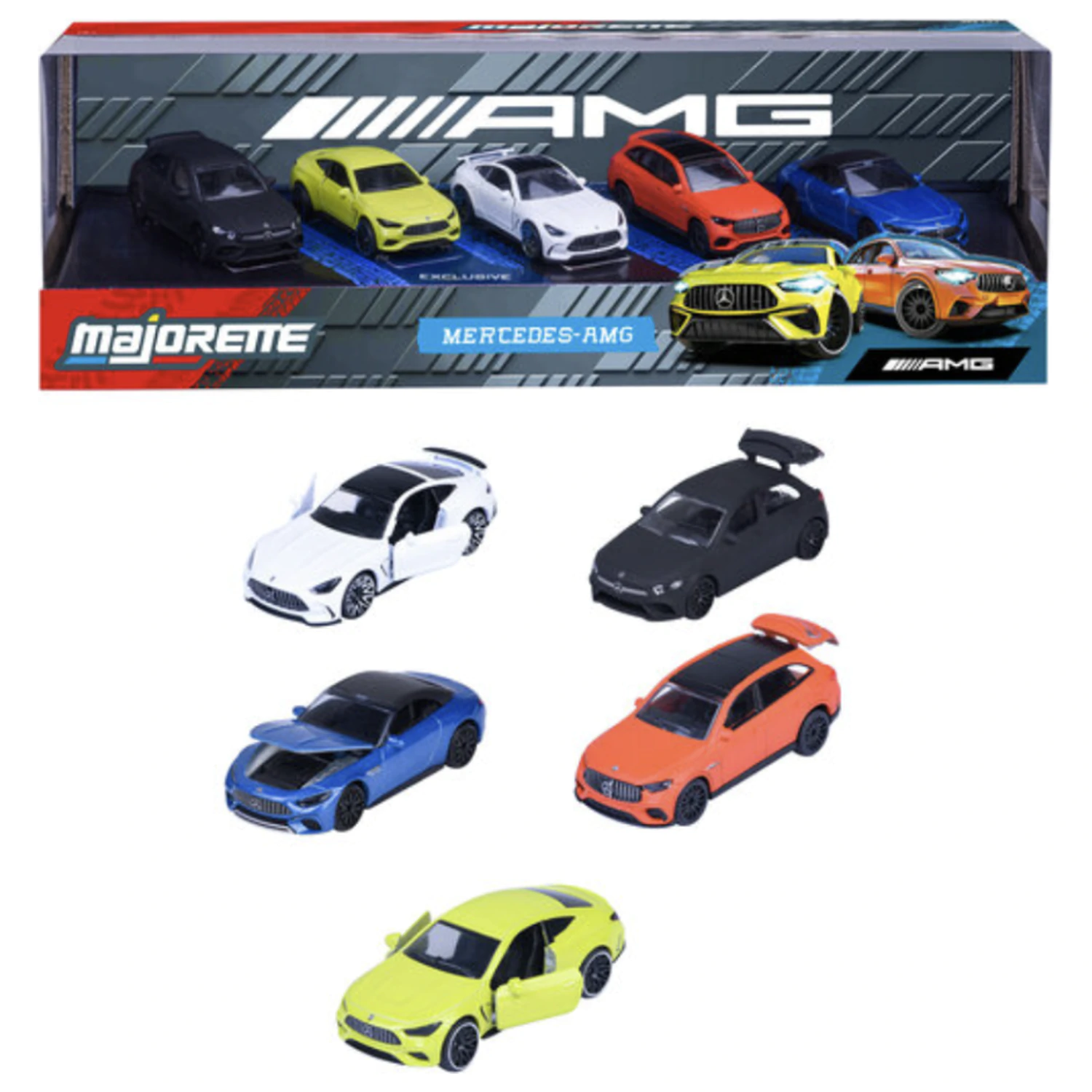 Ride Cool Mercedes-AMG Pack von 5 Miniaturautos 1:64 Produktfoto