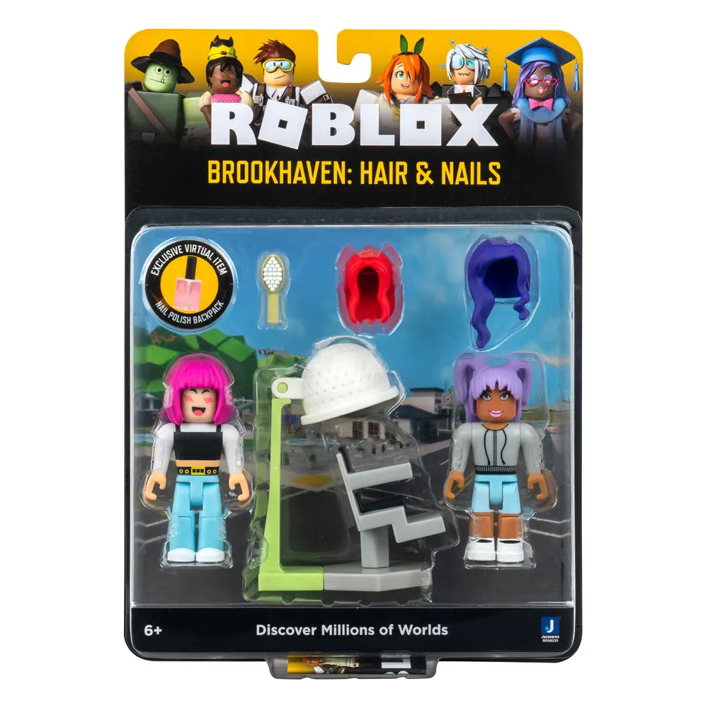 Roblox Actionfiguren Game Pack Brookhaven: Hair & Nails Produktfoto