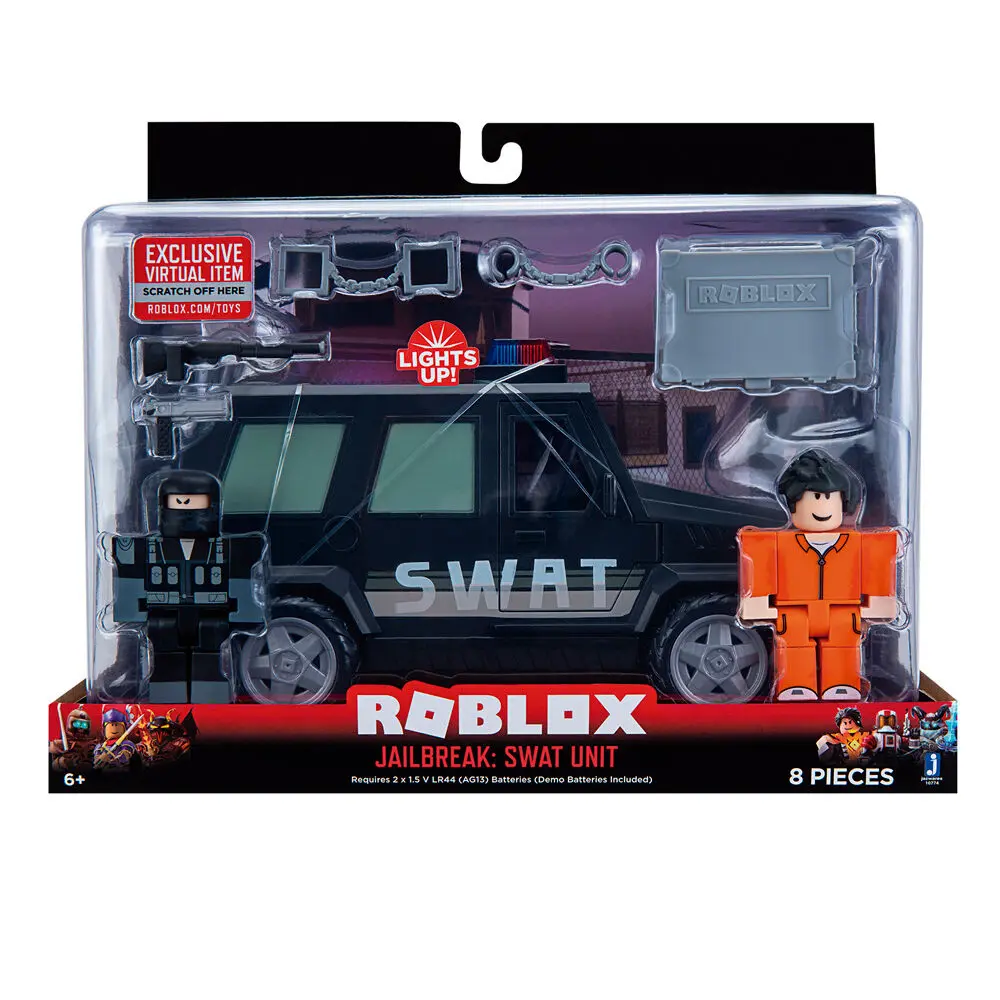 Roblox Jailbreak Swat Unit Fahrzeug + Figur Set Produktfoto