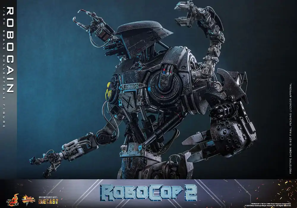 RoboCop 2 Movie Masterpiece Diecast Action Figur 1/6 RoboCain 40 cm Produktfoto