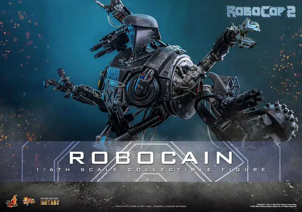 RoboCop 2 Movie Masterpiece Diecast Action Figur 1/6 RoboCain 40 cm Produktfoto