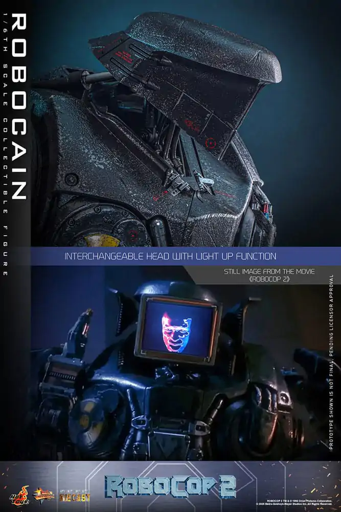 RoboCop 2 Movie Masterpiece Diecast Action Figur 1/6 RoboCain 40 cm Produktfoto