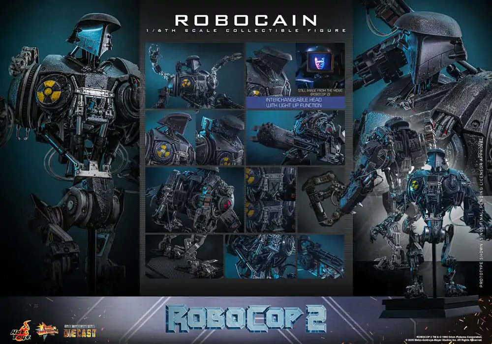 RoboCop 2 Movie Masterpiece Diecast Action Figur 1/6 RoboCain 40 cm Produktfoto