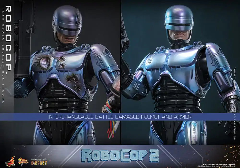 RoboCop 2 Movie Masterpiece Diecast Action Figur 1/6 RoboCop 30 cm Produktfoto