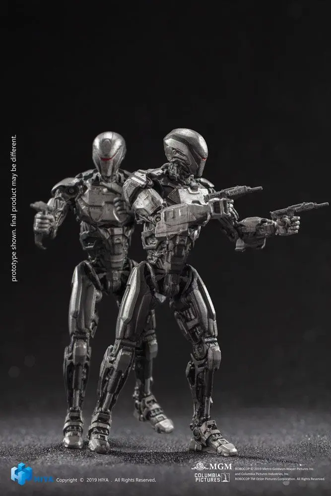 Robocop 2014 Actionfiguren 1/18 OmniCorp EM-208 Enforcement Droids 10 cm Produktfoto