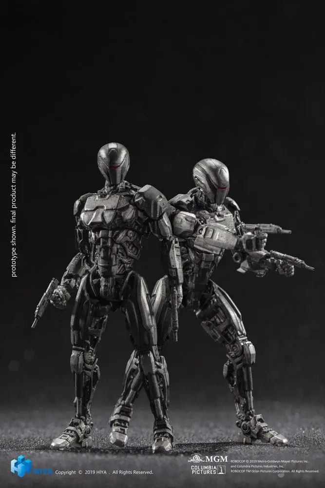 Robocop 2014 Actionfiguren 1/18 OmniCorp EM-208 Enforcement Droids 10 cm Produktfoto