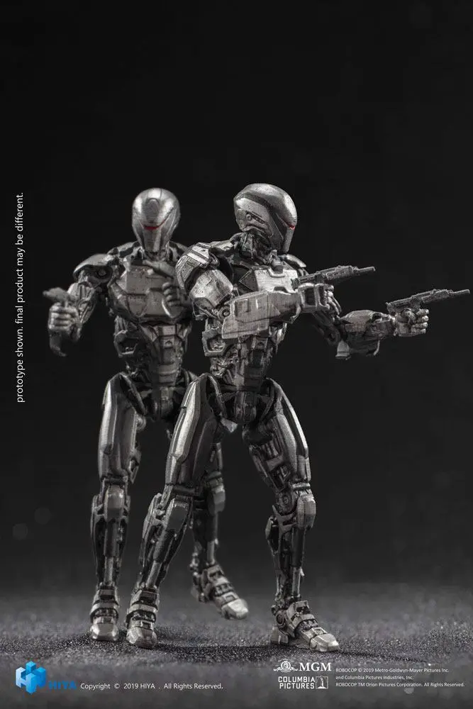 Robocop 2014 Actionfiguren 1/18 OmniCorp EM-208 Enforcement Droids 10 cm Produktfoto