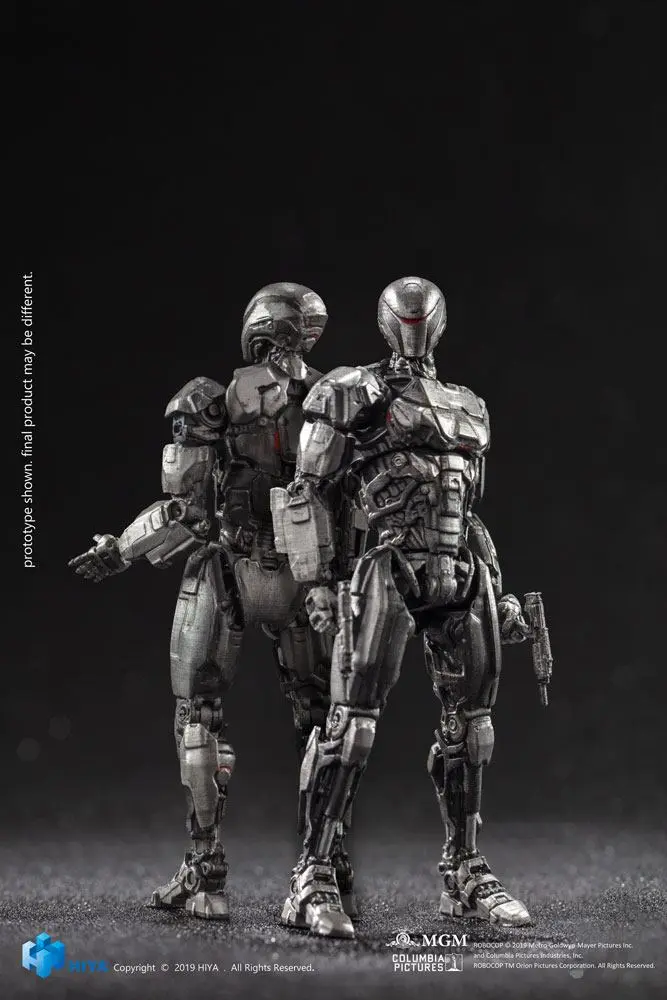 Robocop 2014 Actionfiguren 1/18 OmniCorp EM-208 Enforcement Droids 10 cm Produktfoto