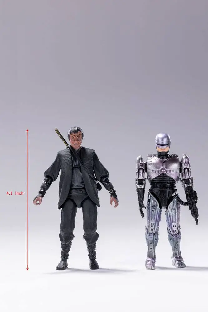Robocop 3 Actionfiguren 1/18 Robocop VS Otomo 10 cm Produktfoto