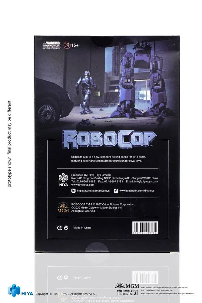 Robocop Exquisite Mini Actionfigur 1/18 Robocop 10 cm Produktfoto